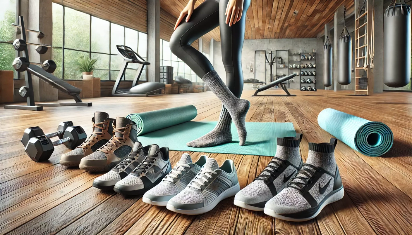 DALL_E_2024-07-22_00.26.50_-_A_realistic_horizontal_image_showcasing_various_types_of_footwear_